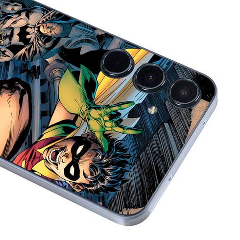 DC Comics Batman All Star Batman & Robin, The Boy Wonder ( Batman & Robin in Action) By Jim Lee Galaxy A55 5G Skin